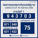 สลากกินแบ่งรัฐบาลวันนี้ตรวจ